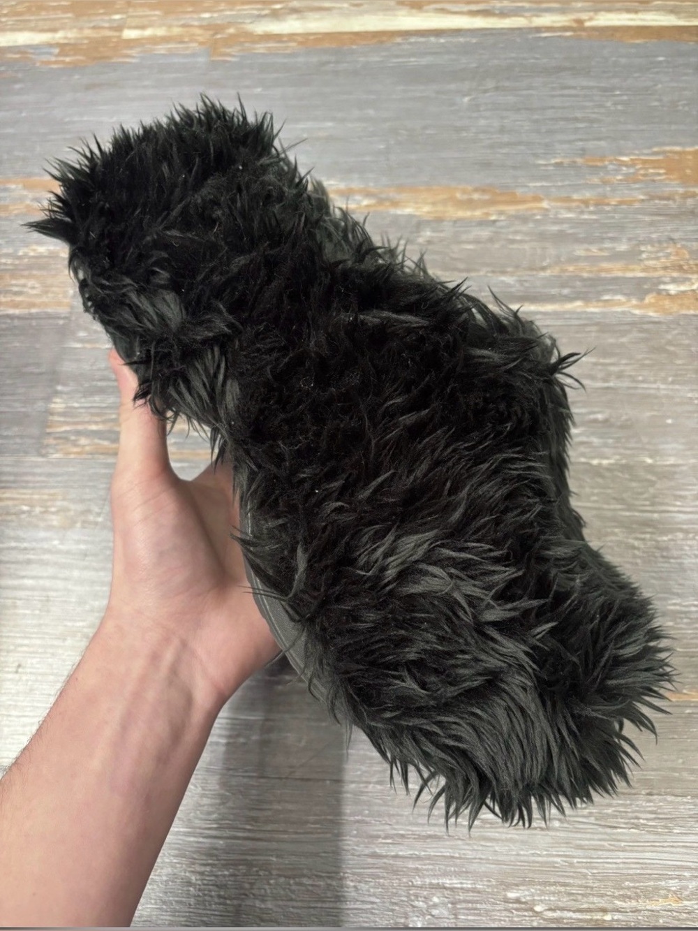 Balenciaga Fur Croc Slip On Sneakers